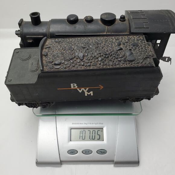 Marx Wind-up Toy Train "O" Gauge & BWM Coal Hopper Vintage NO KEY - Picture 13 of 13